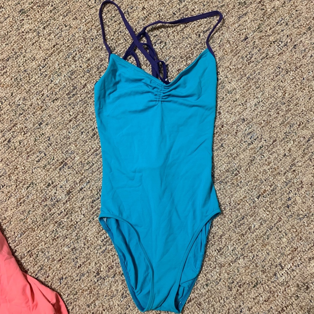 Baby blue Capezio ballet leotard